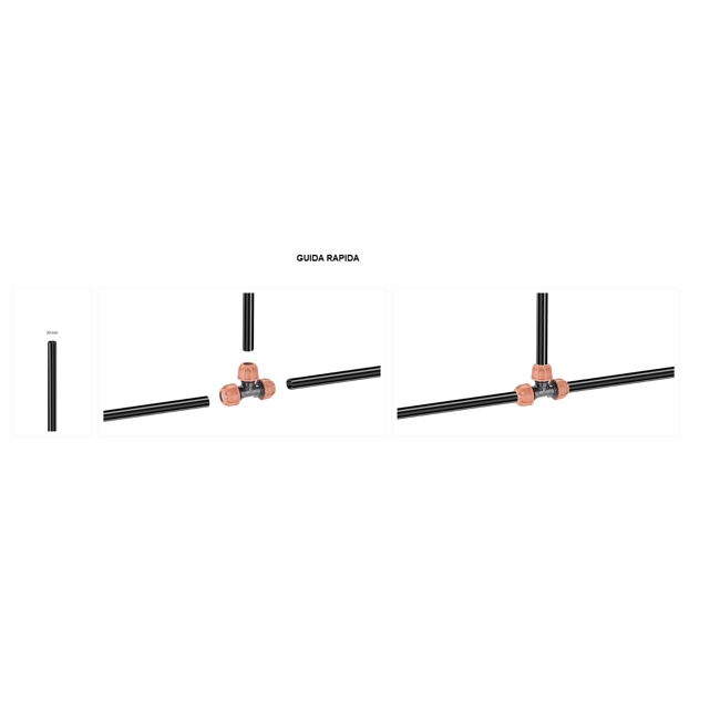 Vendita online Raccordo a T Ø 20 mm. art.90323